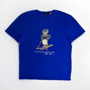 Polo Ralph Lauren Men's Custom Slim Fit Polo Bear Jersey T-Shirt Ski Bear Large